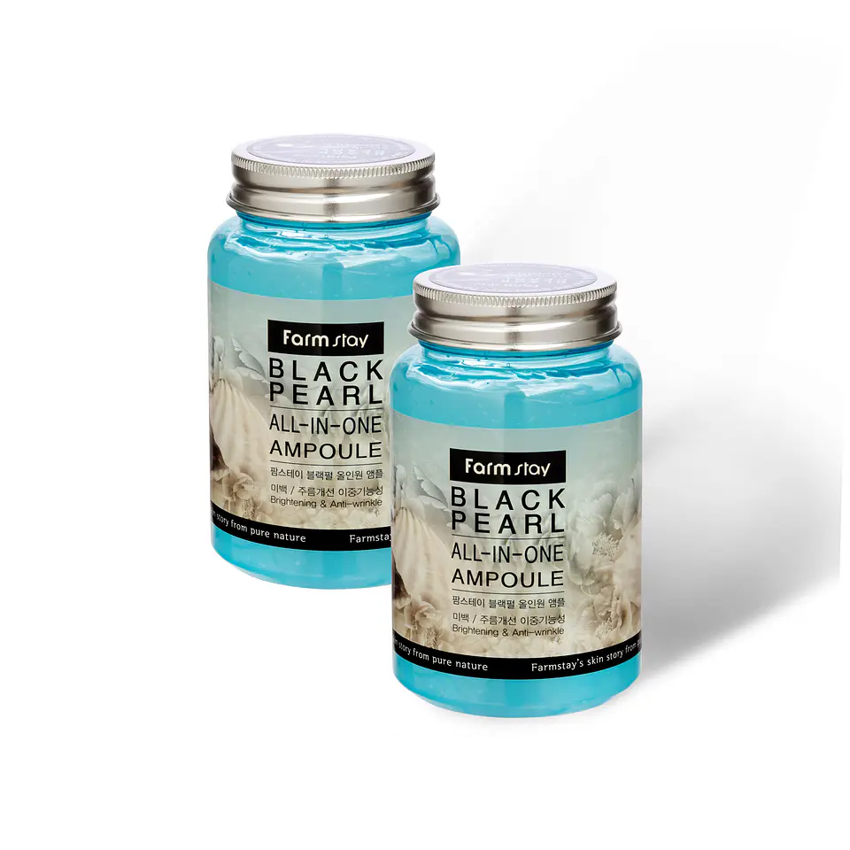 Black Pearl All-In-One Ampoule (Farm Stay) - 250ml Serum aclarante perla negra tamaño grande 1