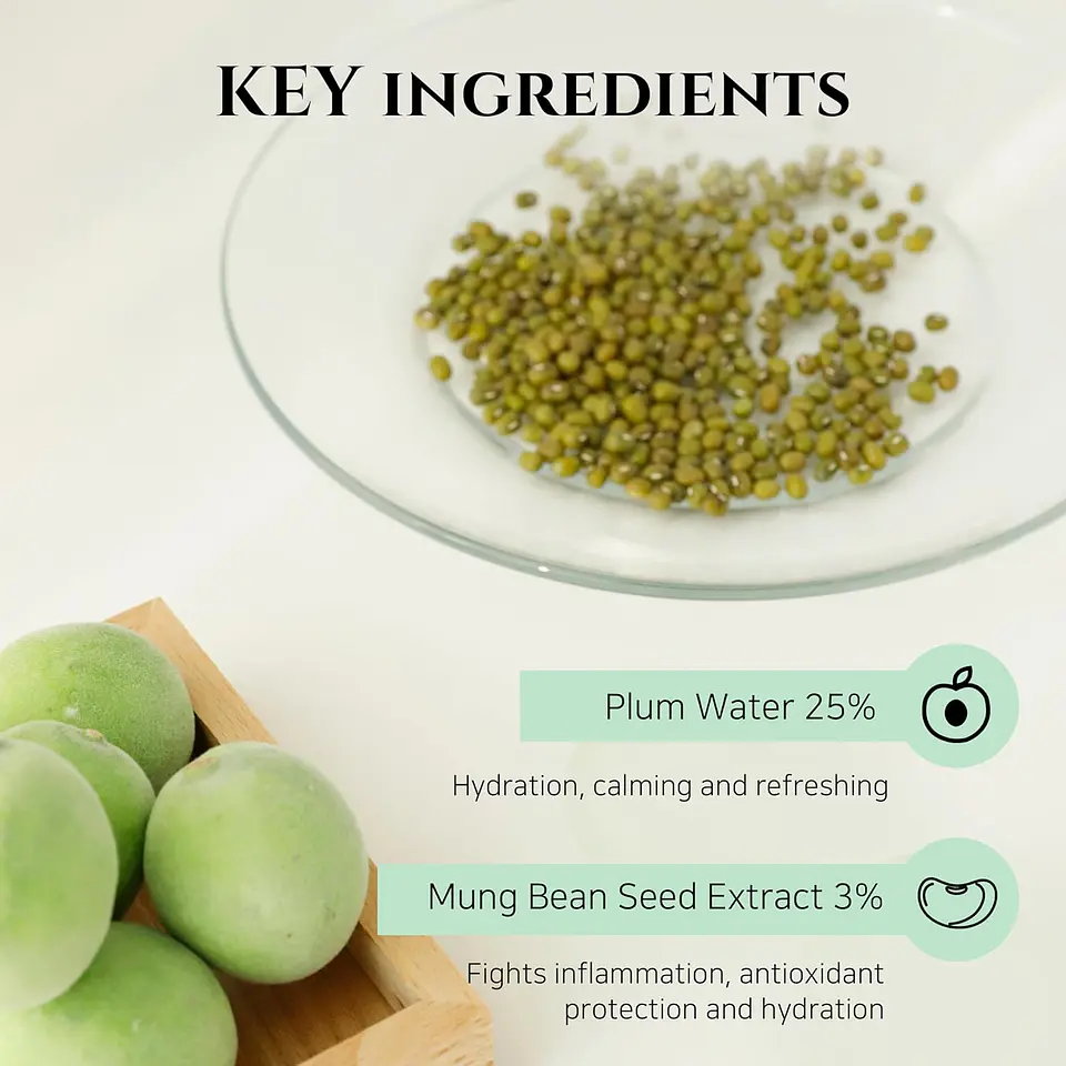 Green Plum Refresing Cleanser (Beauty of Joseon) - 100ml Limpiador en espuma pieles sensibles con ciruela verde 11