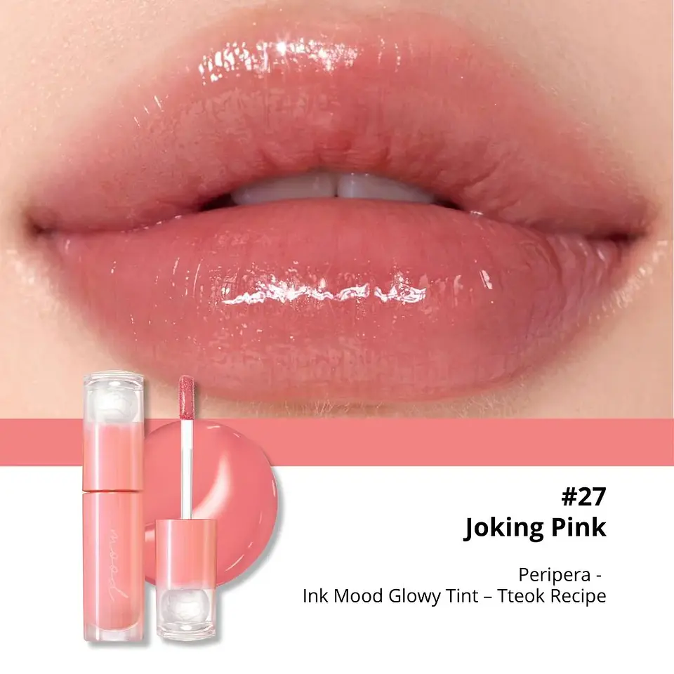 Ink Mood Glowy Tint (Peripera) - 4ml Tintes de labios con brillo 22
