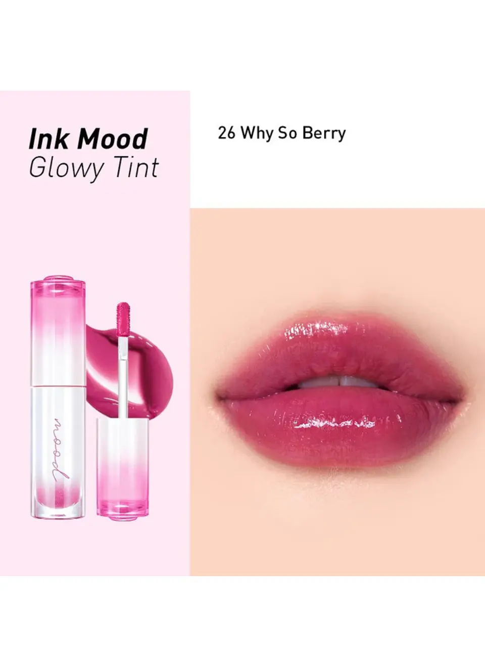 Ink Mood Glowy Tint (Peripera) - 4ml Tintes de labios con brillo 23
