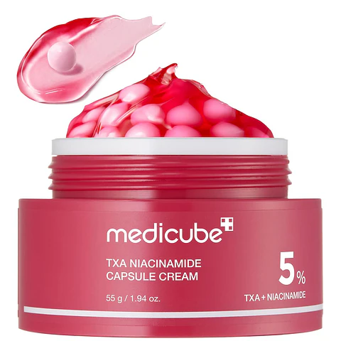 TXA Niacinamide Capsule Cream (Medicube) -55ml Creama aclarante con ácido tranexámico y niacinamida