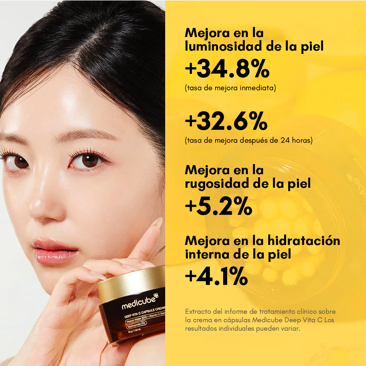  Deep Vita C Capsule Cream (Medicube) -55ml Crema aclarante con cápsulas de vitamina C 8