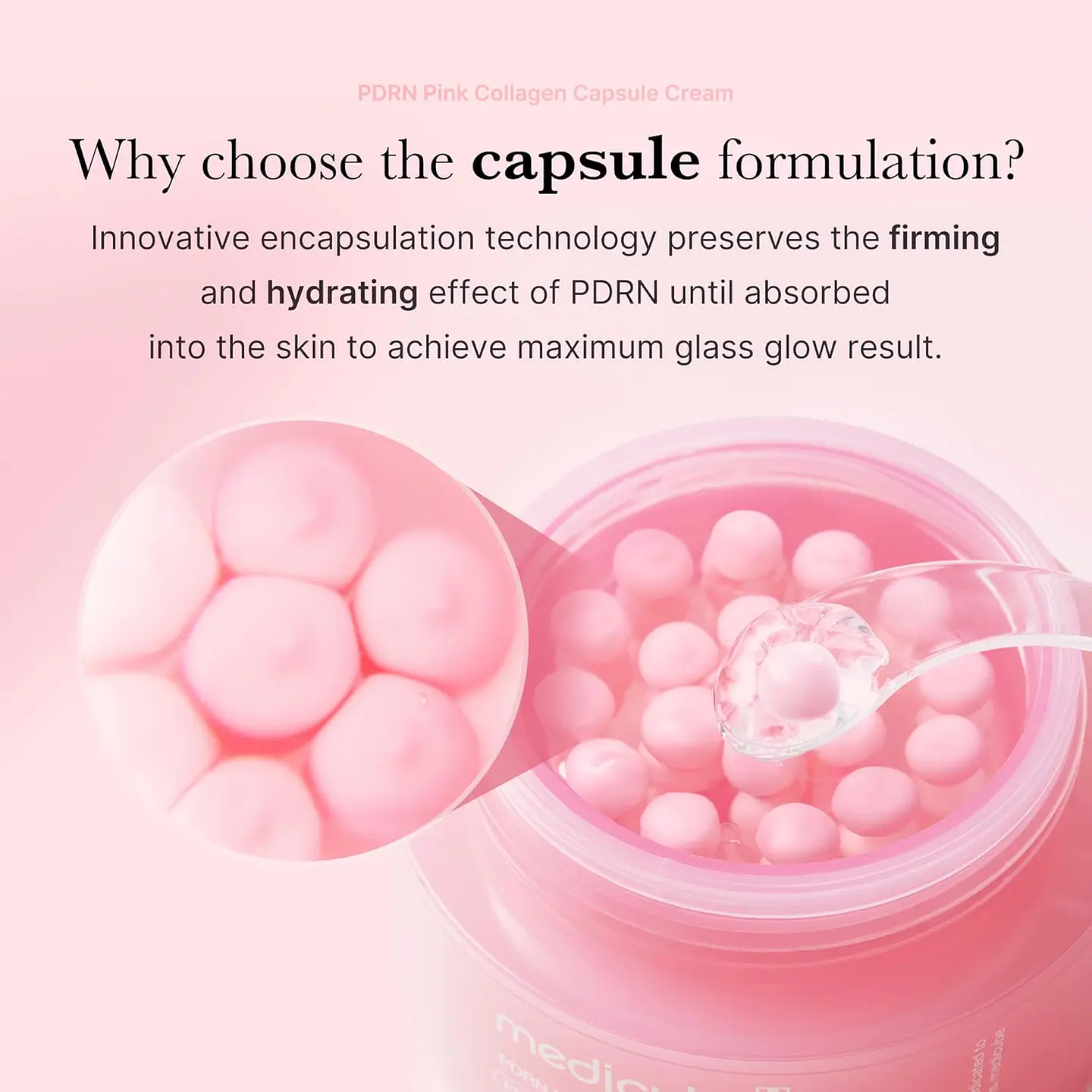 PDRN Pink Collagen Capsule Cream (Medicube) - Crema con cápsulas de colágeno y ADN de salmón 6
