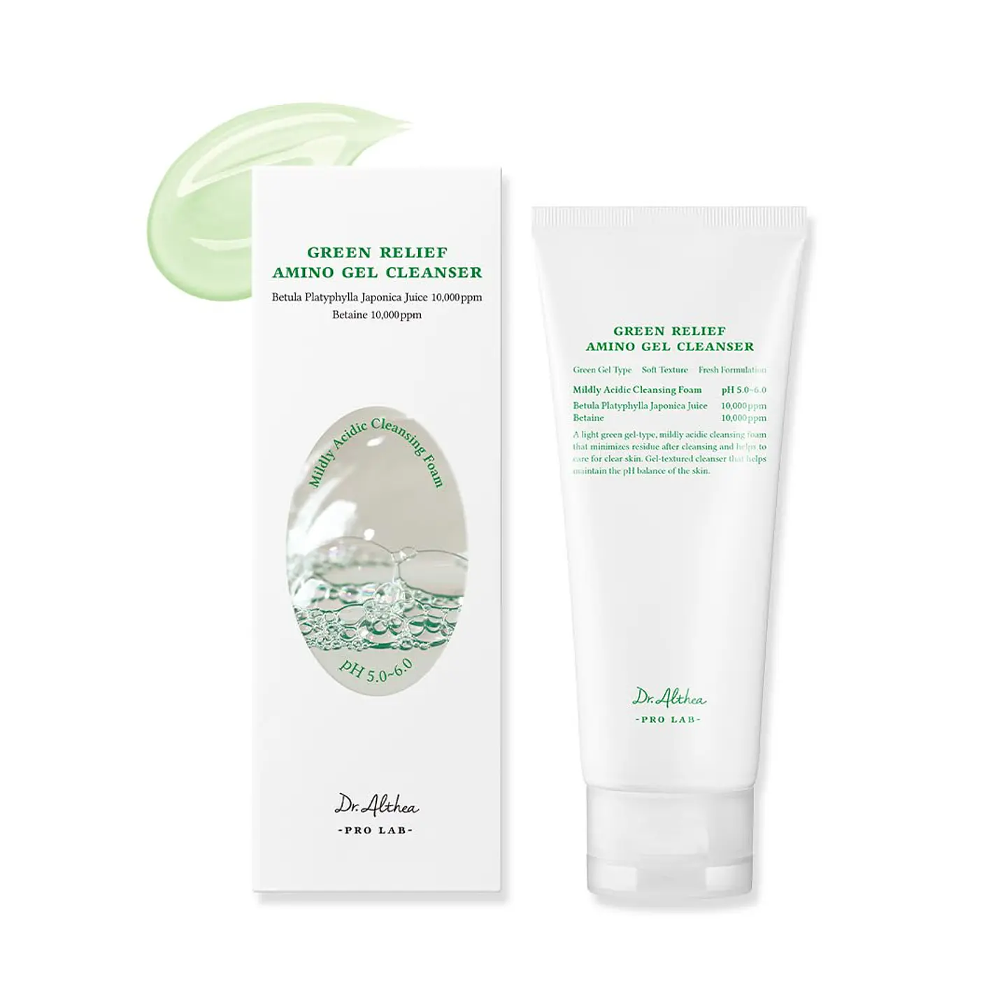 Green Relief Amino Gel Cleanser (Dr Althea) -100ml - Limpiador en espuma pieles sensibles 1