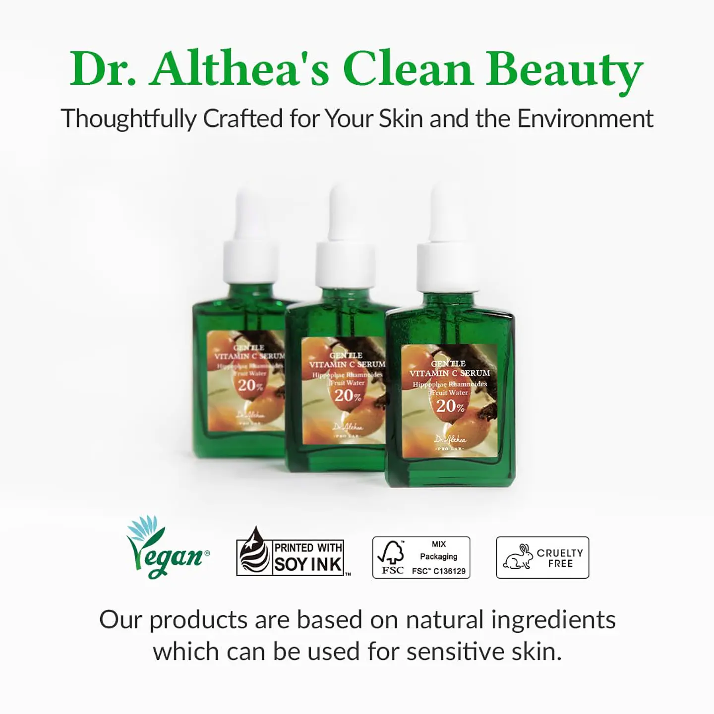 Gentle Vitamin C Serum (Dr Althea) - 30ml Serum iluminador con vitamina C pieles sensibles 4
