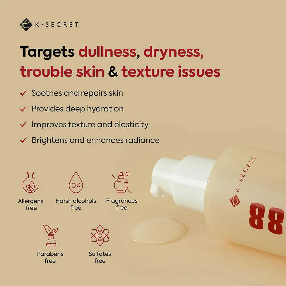 Seoul 1988 Essence: Snail Mucin 97% + Rice (K-Secret) - 100ml Concentrado regenerador e iluminador con baba de caracol y arroz 2