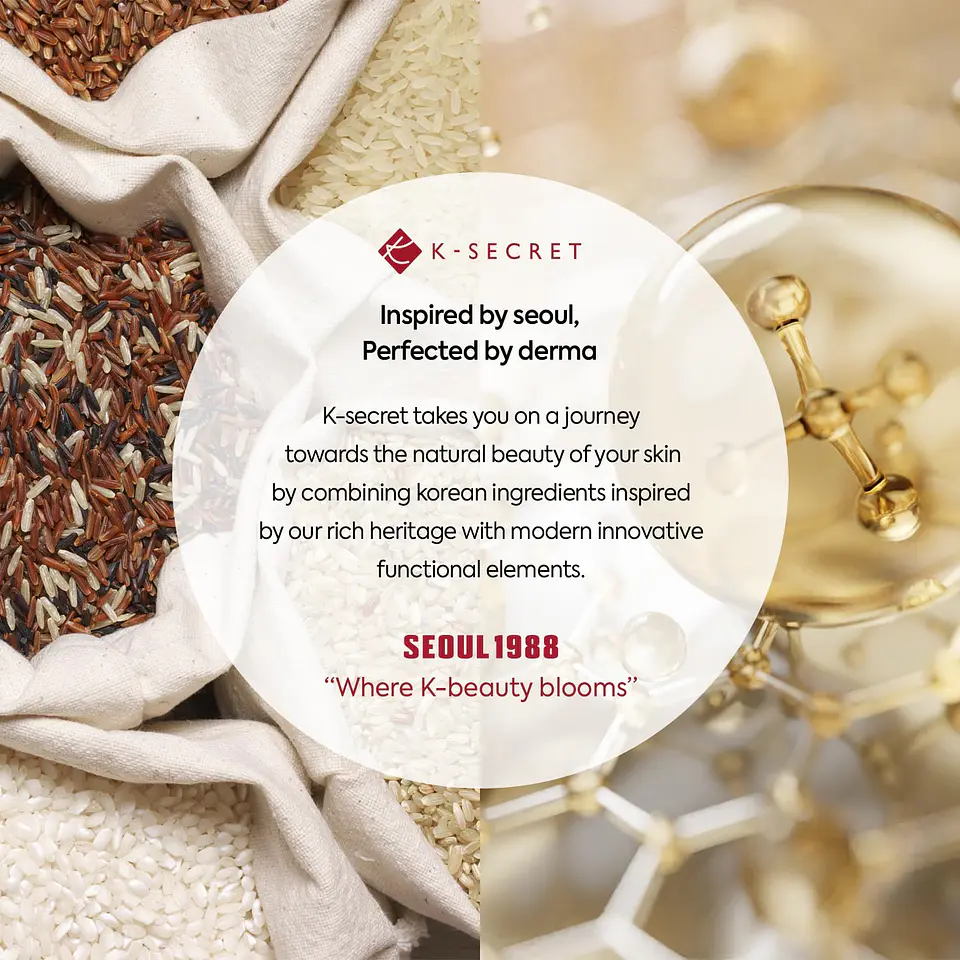 Seoul 1988 Essence: Snail Mucin 97% + Rice (K-Secret) - 100ml Concentrado regenerador e iluminador con baba de caracol y arroz 7