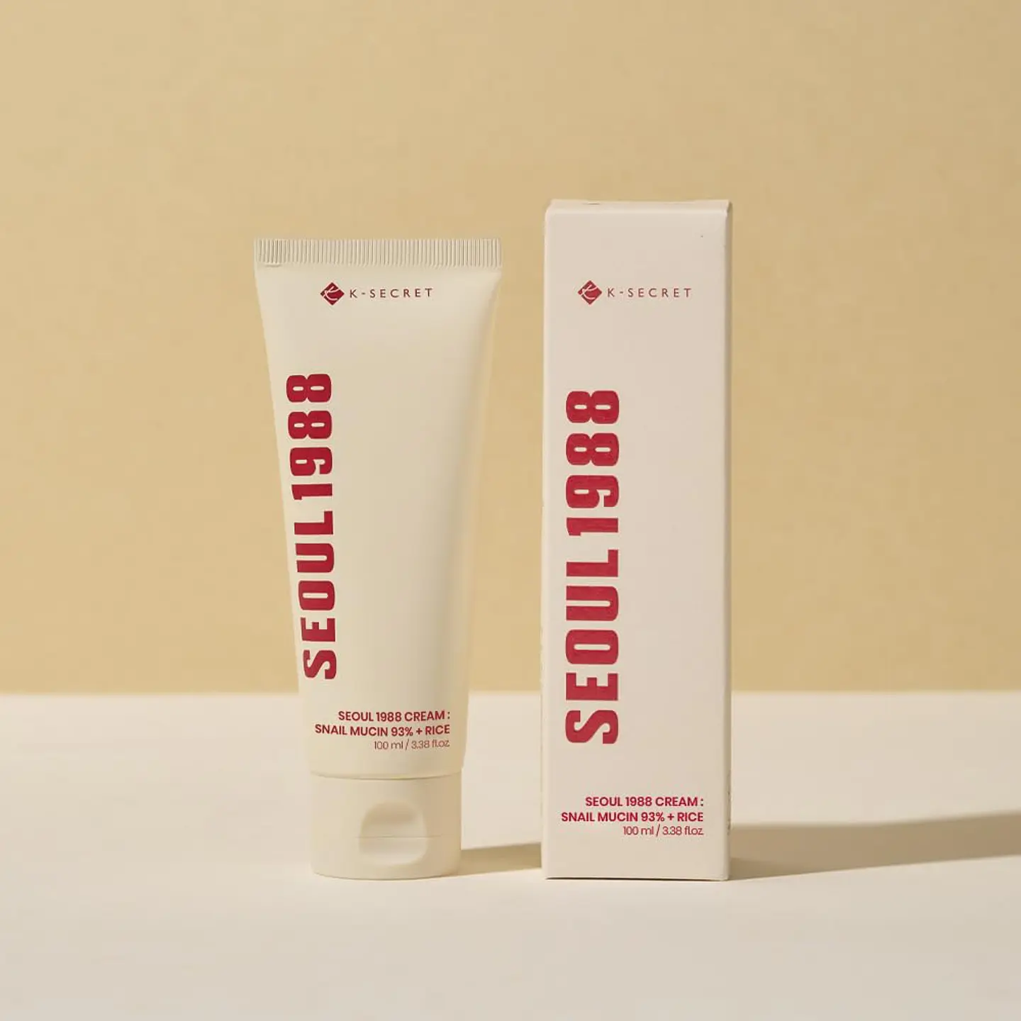 Seoul 1988 Cream: Snail Mucin 93% + Rice (K-Secret) - 100ml Crema regeneradora e iluminadora con baba de caracol y arroz 2