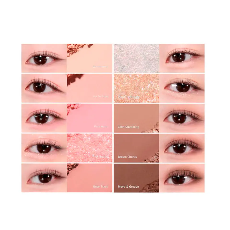 Mood Keyboard Mix Balm Set 10 #Milky Cherry Recording Paleta de sombras + bálsamos 8