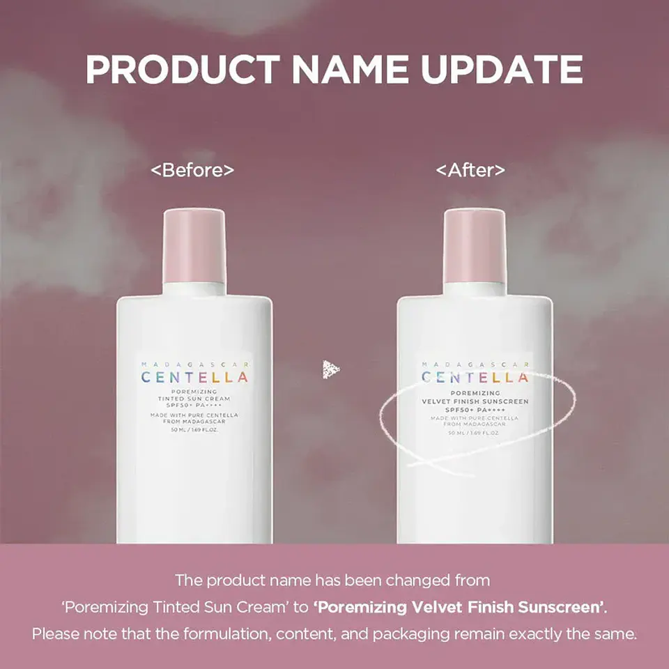 Madagascar Centella Poremizing Velvet Finish Sunscreen (SKIN1004) - 50ml Protector solar efecto terciopelo 3
