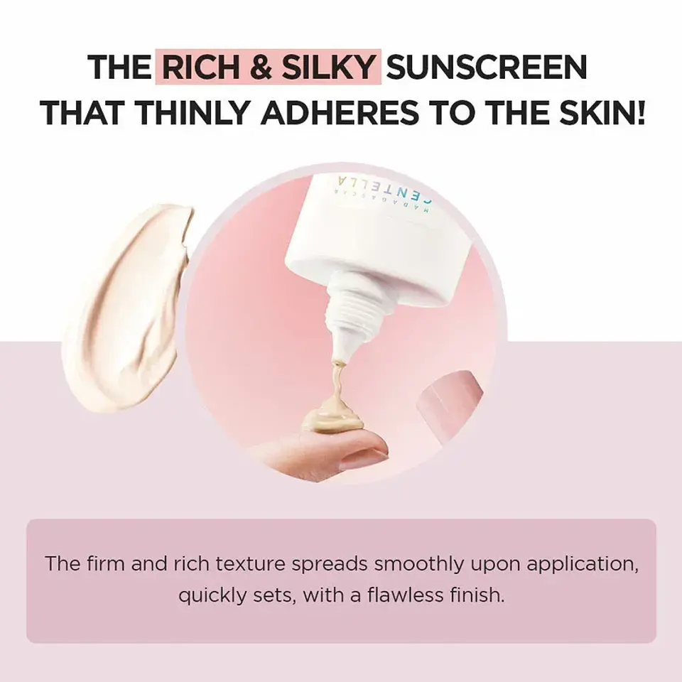 Madagascar Centella Poremizing Velvet Finish Sunscreen (SKIN1004) - 50ml Protector solar efecto terciopelo 8