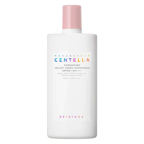 Madagascar Centella Poremizing Velvet Finish Sunscreen (SKIN1004) - 50ml Protector solar efecto terciopelo