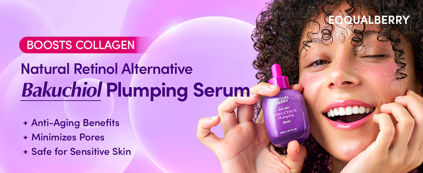 Bakuchiol Plumping Serum (Eqqualberry)  -30ml Serum antiedad con bakuchiol, péptidos  11