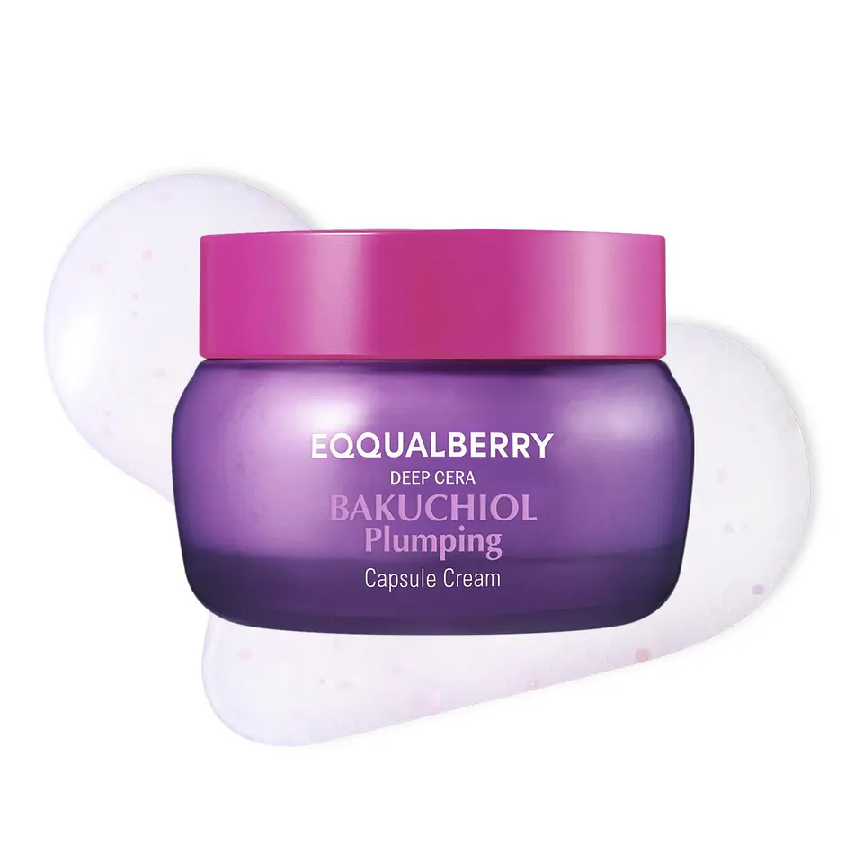 Bakuchiol Plumping Capsule Cream (Eqqualberry) -50ml Crema antiedad con bakuchiol, péptidos 1