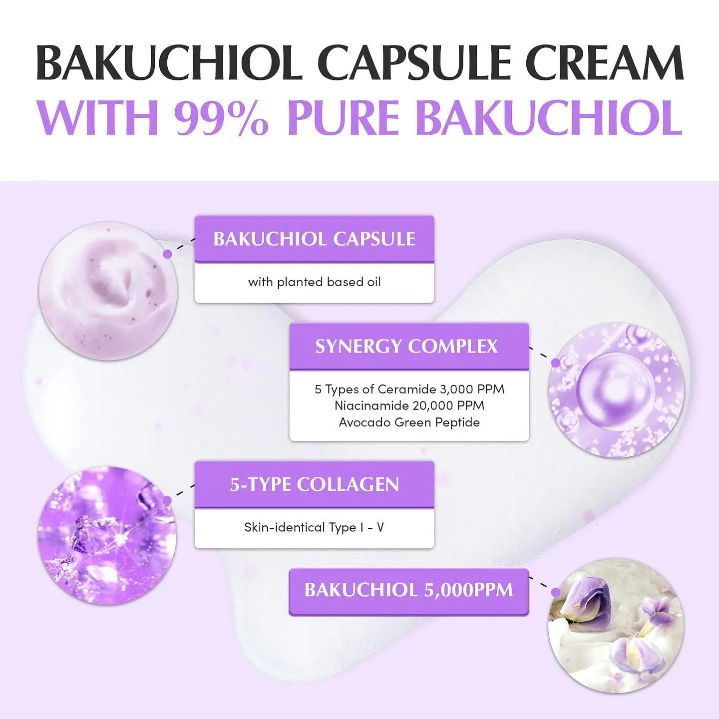 Bakuchiol Plumping Capsule Cream (Eqqualberry) -50ml Crema antiedad con bakuchiol, péptidos 6