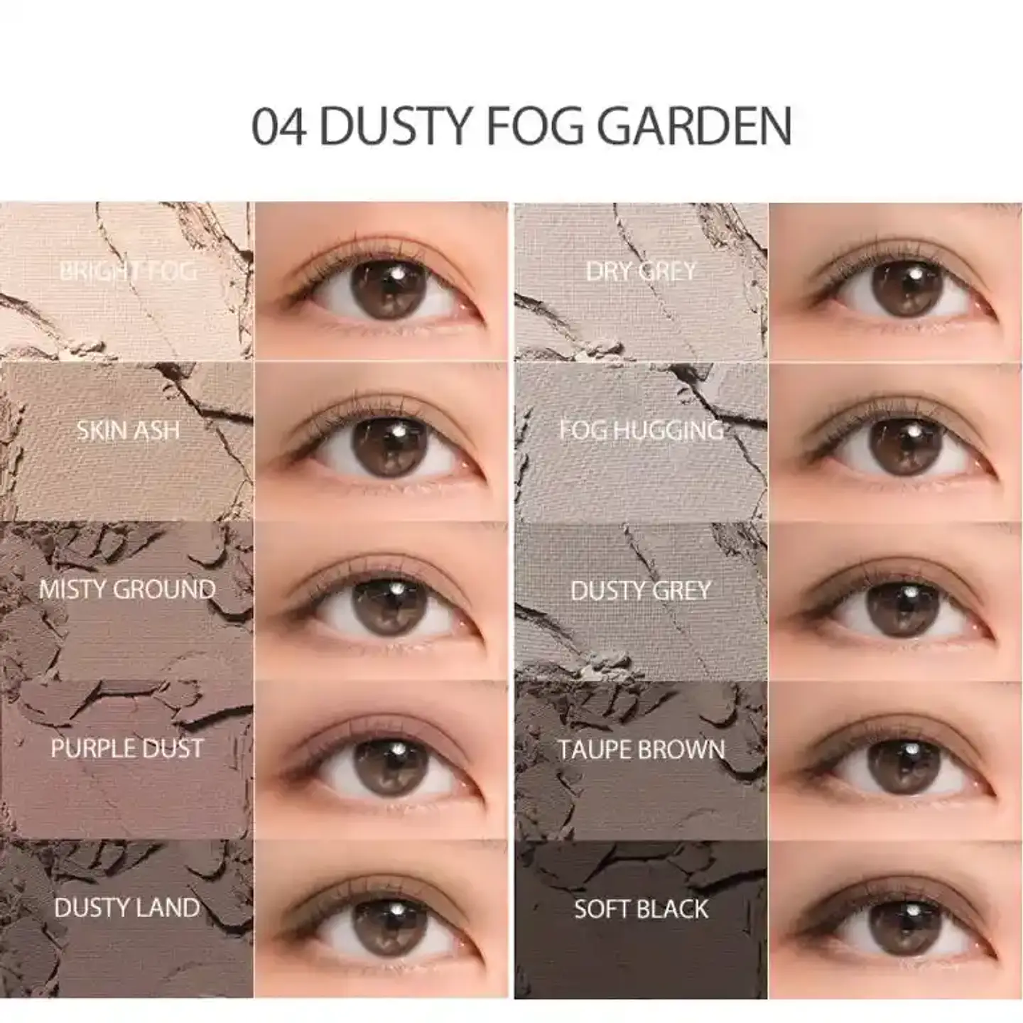Better than Palette 04 Dusty Fog Garden (Rom&nd)  - Paleta de sombras 4