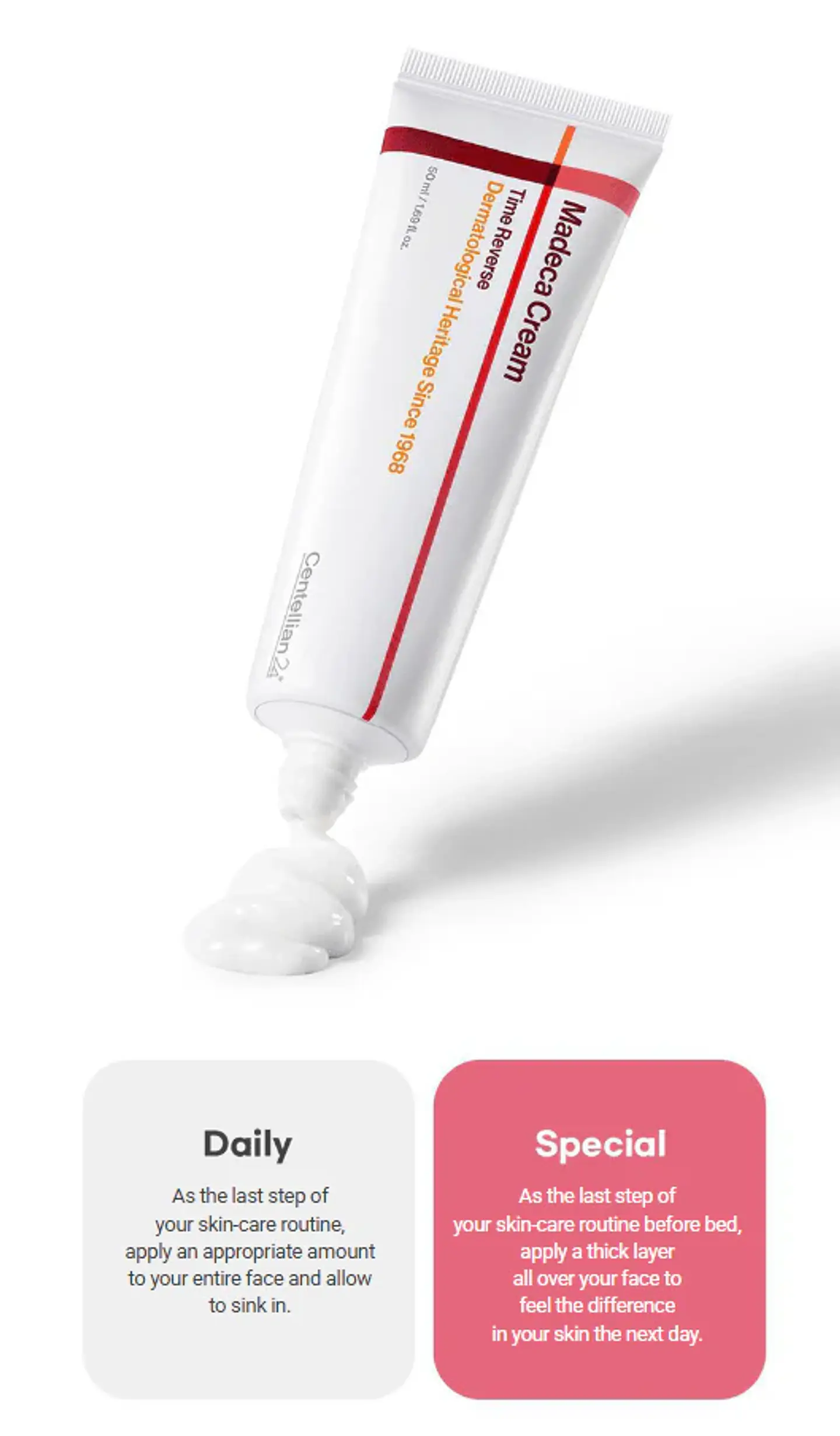 The Madeca Cream Time Reverse (Centellian24) -50ml Crema antiedad con centella asiática, colágeno y retinol 7