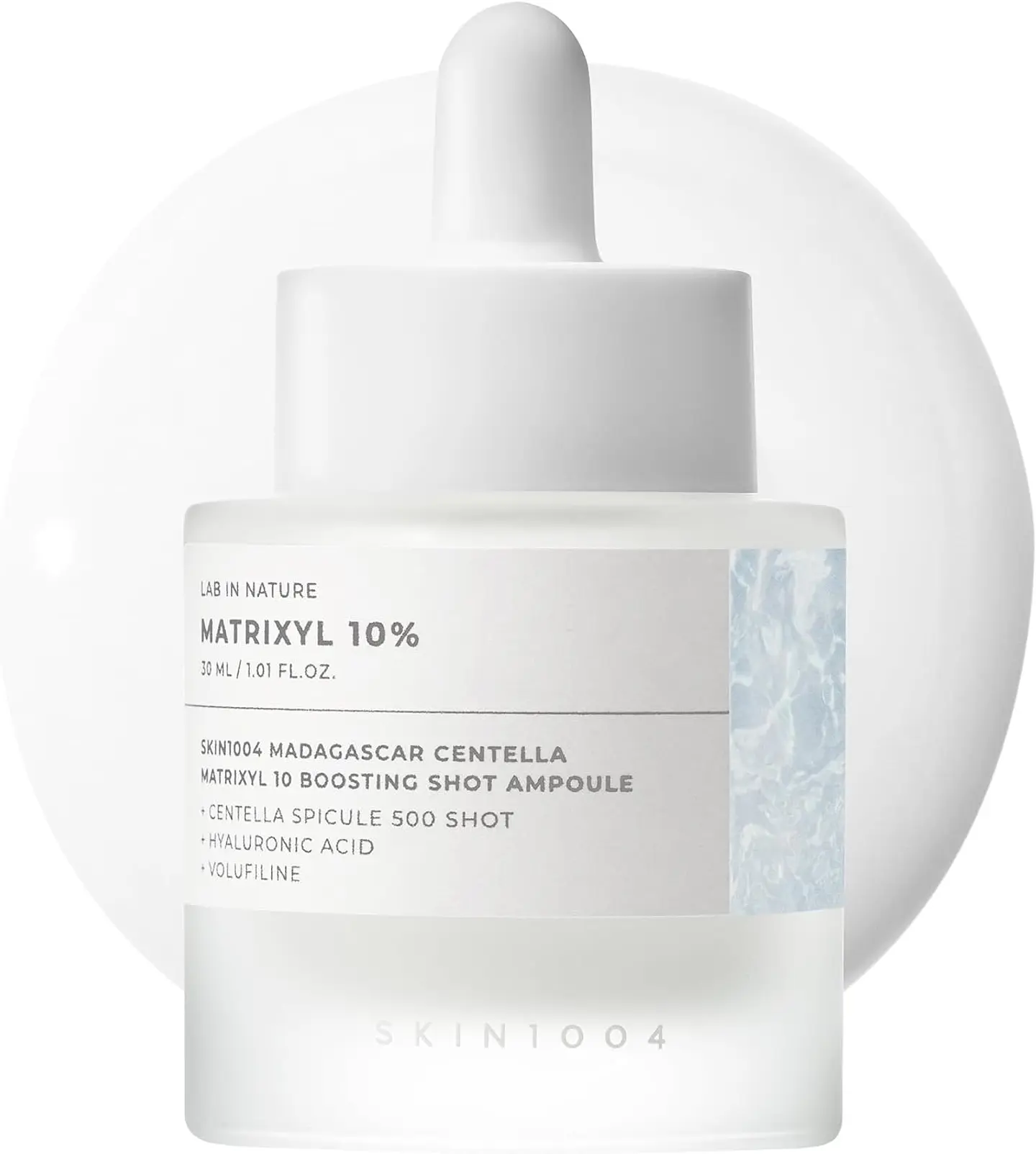 Lab in Nature Madagascar Centella Matrixyl 10 Boosting Shot Ampoule (SKIN1004) -30ml Serum antiedad microagujas con centella asiática y péptidos 1