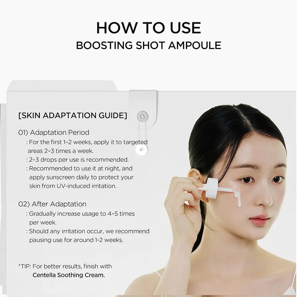 Lab in Nature Madagascar Centella Matrixyl 10 Boosting Shot Ampoule (SKIN1004) -30ml Serum antiedad microagujas con centella asiática y péptidos 6