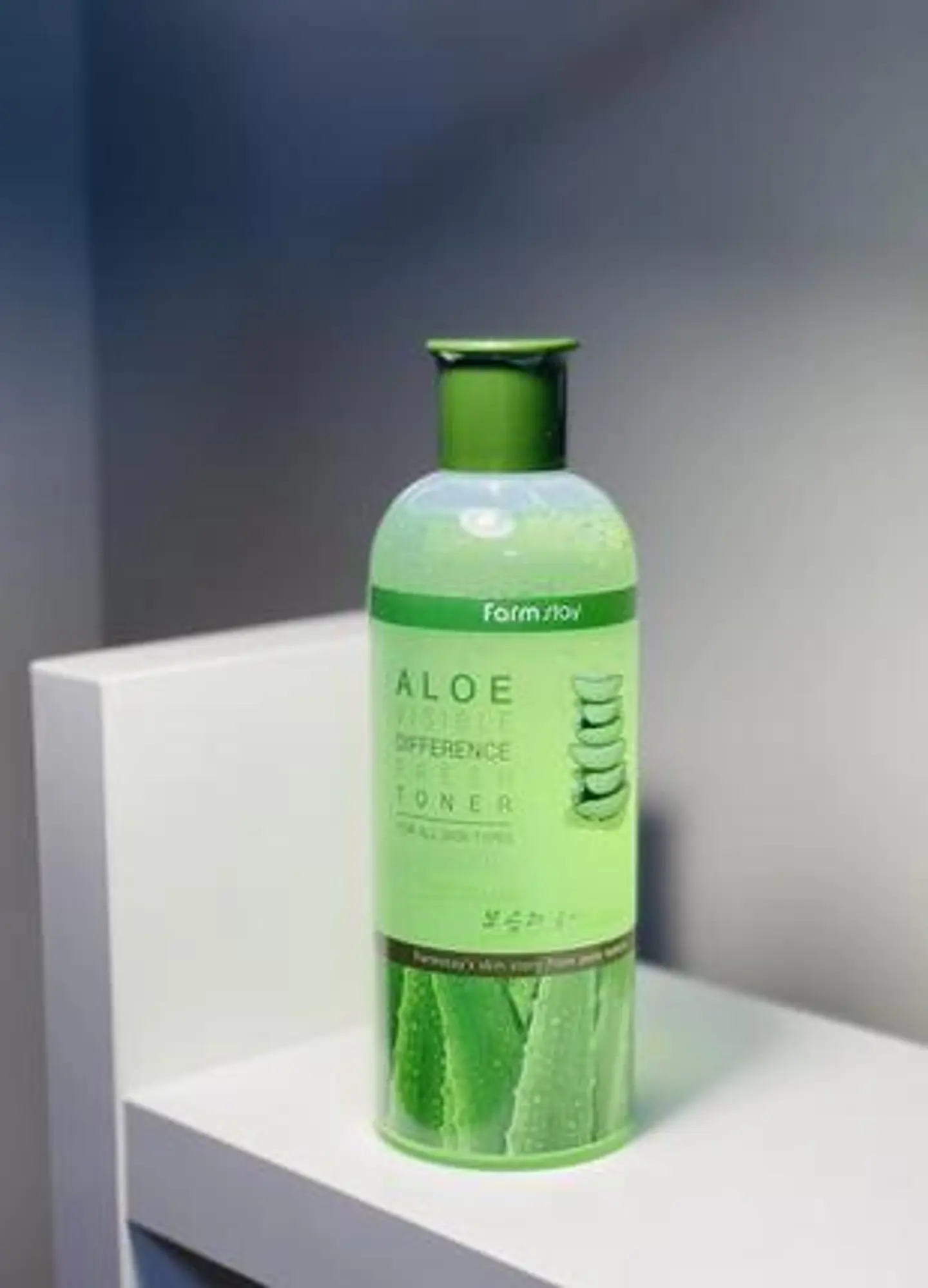 Aloe Visible Difference Fresh Toner (Farm Stay) - 350ml Tónico aloe vera, té verde y hierbas 7