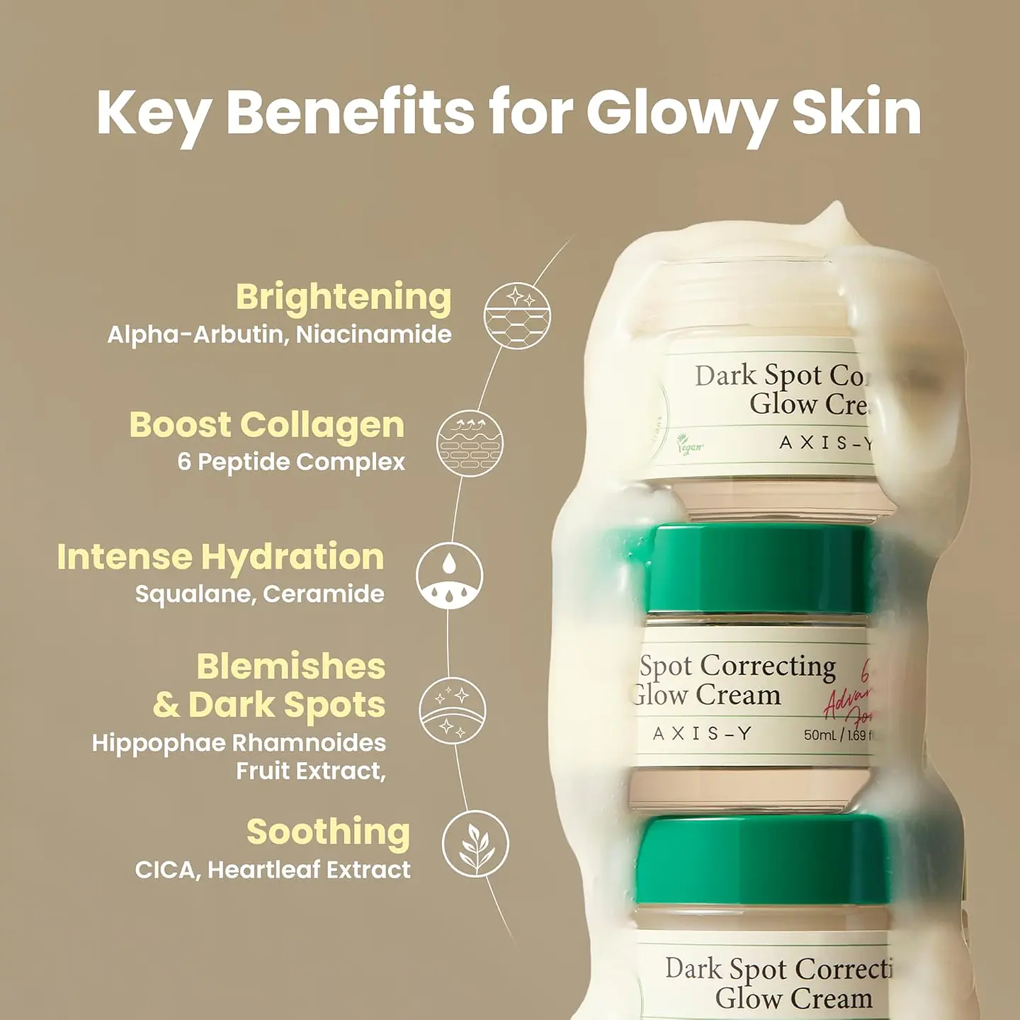Dark Spot Correcting Glow Cream (Axis-Y) - Crema aclarante anti manchas 6