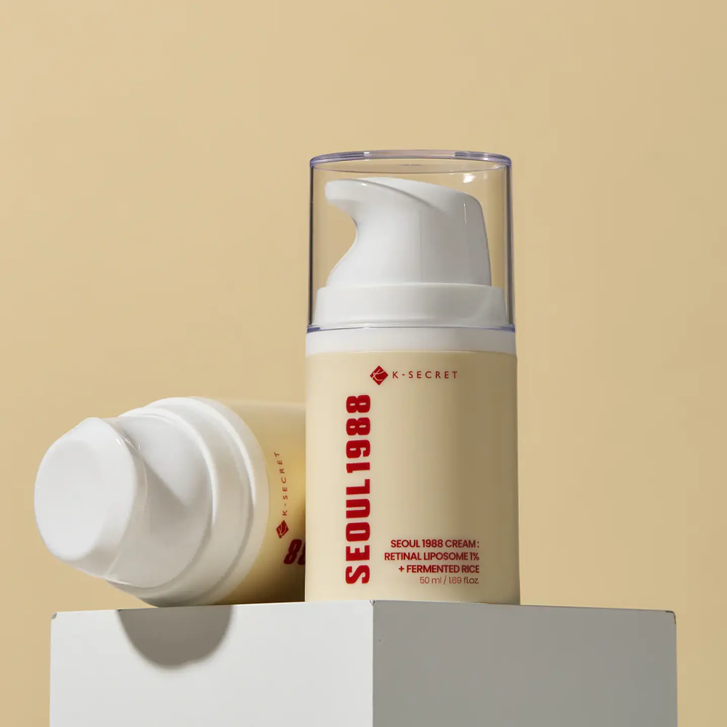 Seoul 1988 Cream : Retinal Liposome 1% + Fermented Rice  (K-Secret) - 50ml Crema antiedad y antimanchas con retinal y arroz 5