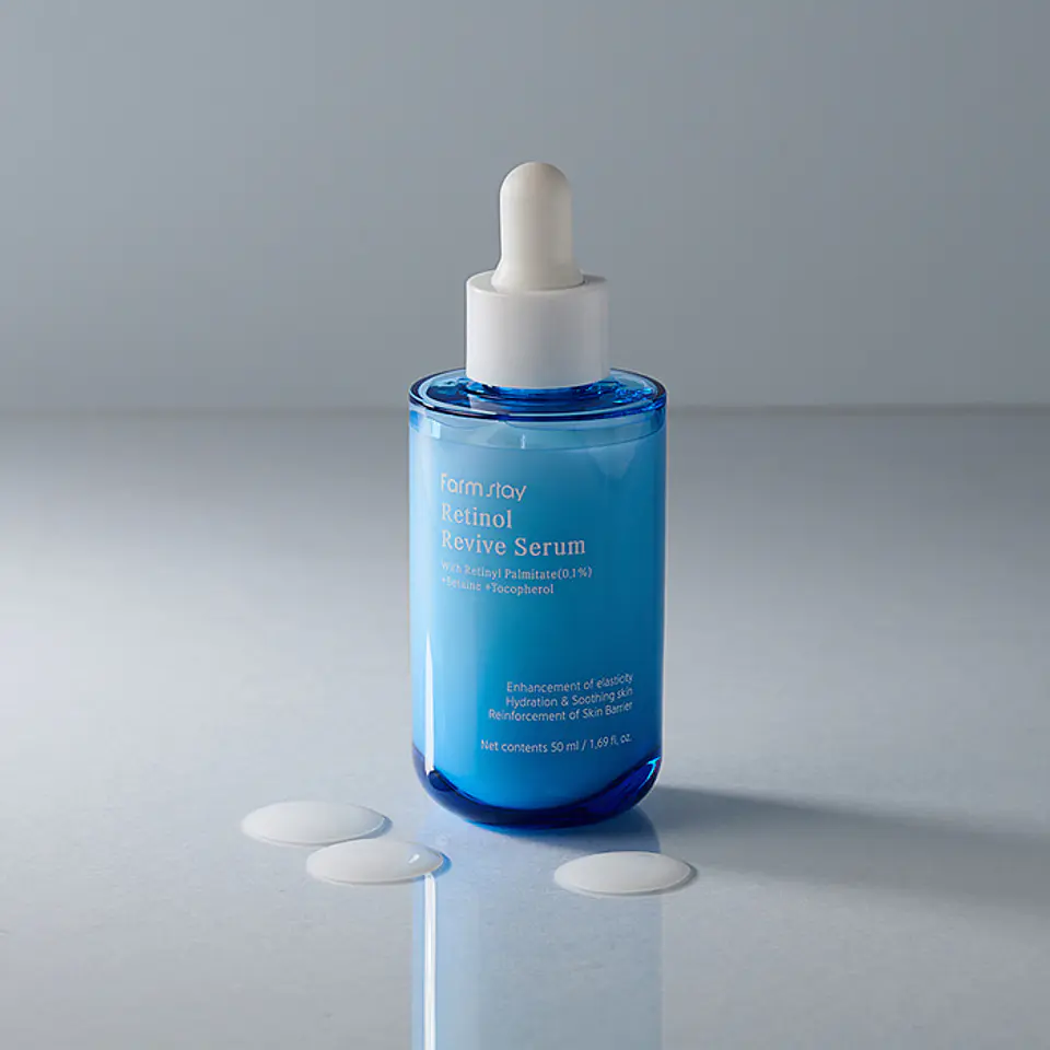 Retinol Revive Serum (Farm Stay)  -50ml Serum antiedad con retinol estabilizado y péptidos 12