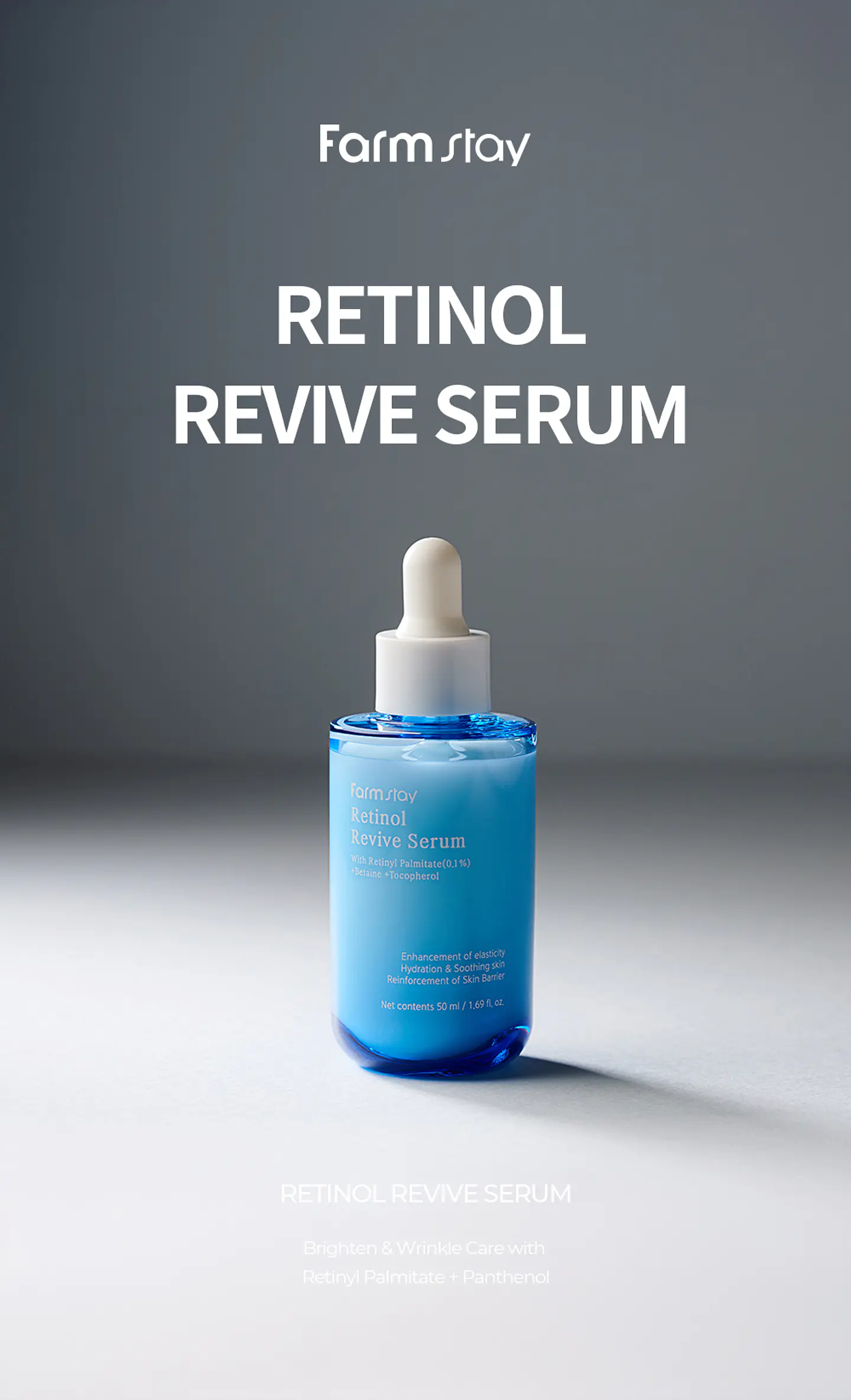 Retinol Revive Serum (Farm Stay)  -50ml Serum antiedad con retinol estabilizado y péptidos 2