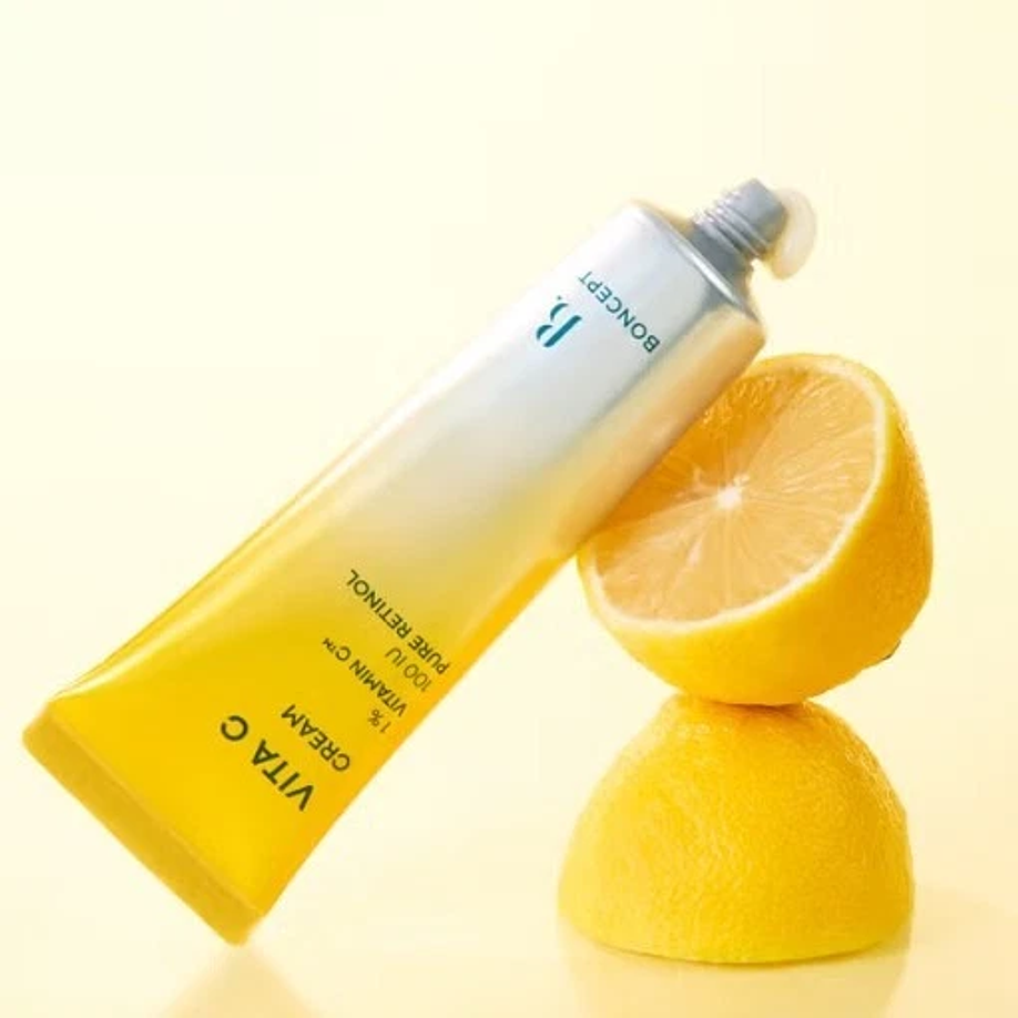 Vita C Cream (Boncept de Tonymoly) -50ml Crema iluminadora antiedad con vitamina C y retinol 1