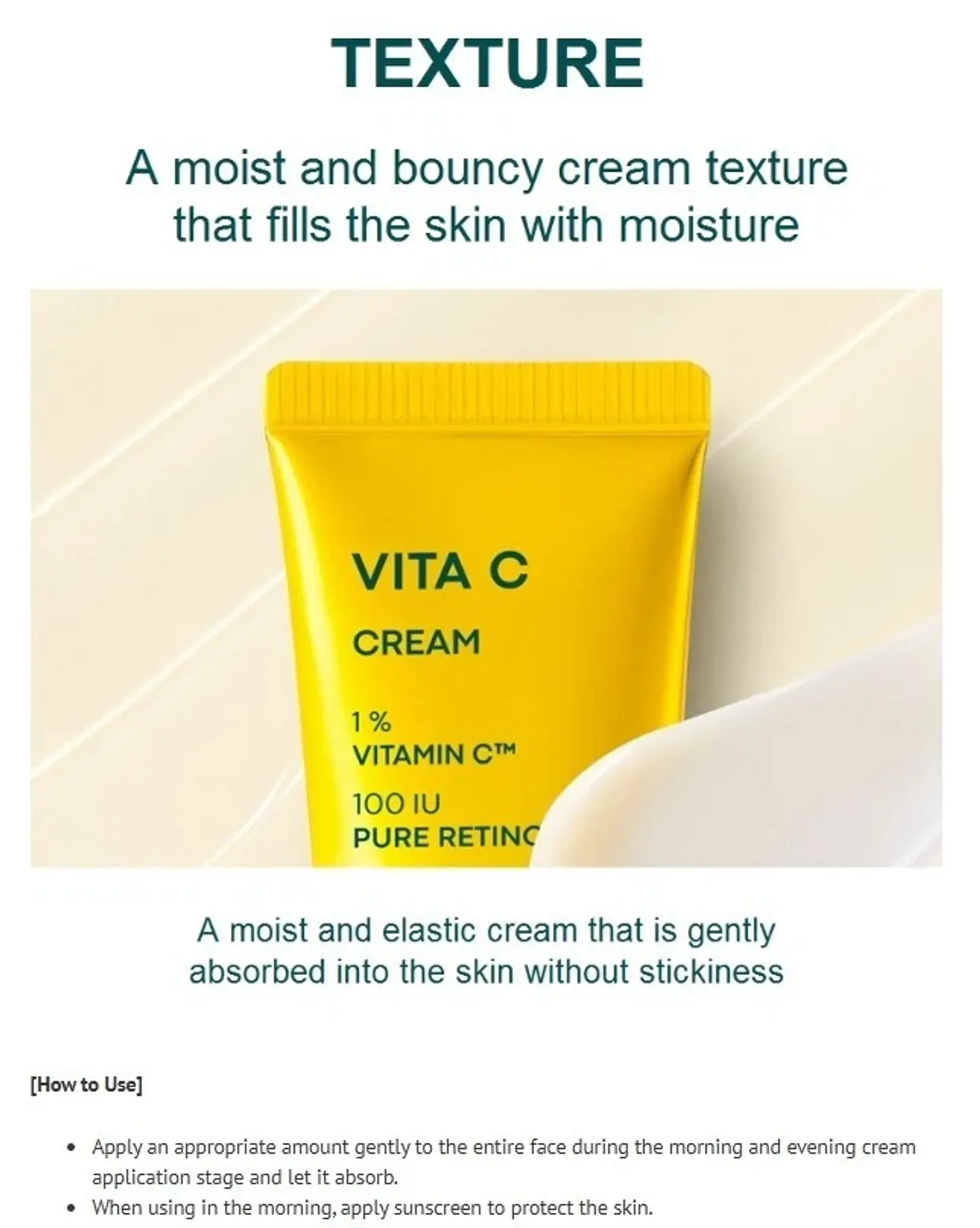 Vita C Cream (Boncept de Tonymoly) -50ml Crema iluminadora antiedad con vitamina C y retinol 6