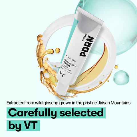PDRN Glow Cream (VT Cosmetics) - 50ml Crema antiedad iluminadora con PDRN de ginseng