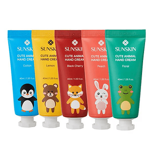 Cute Animal Hand Cream (Sunskin) -40ml Crema de manos hidratante y aromática
