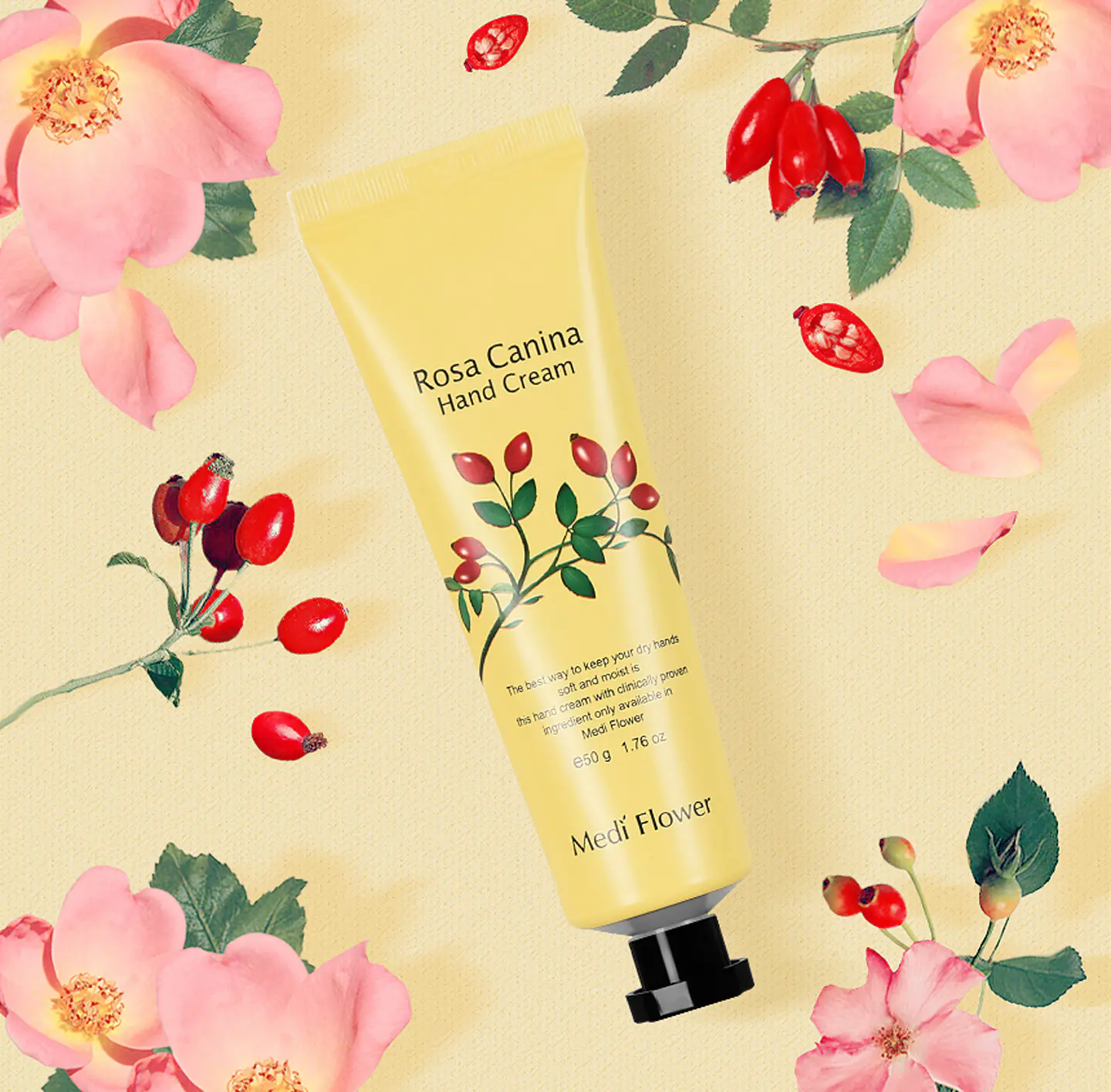 Hand Cream (Mediflower) - 50ml Cremas de manos hidratantes florales 6