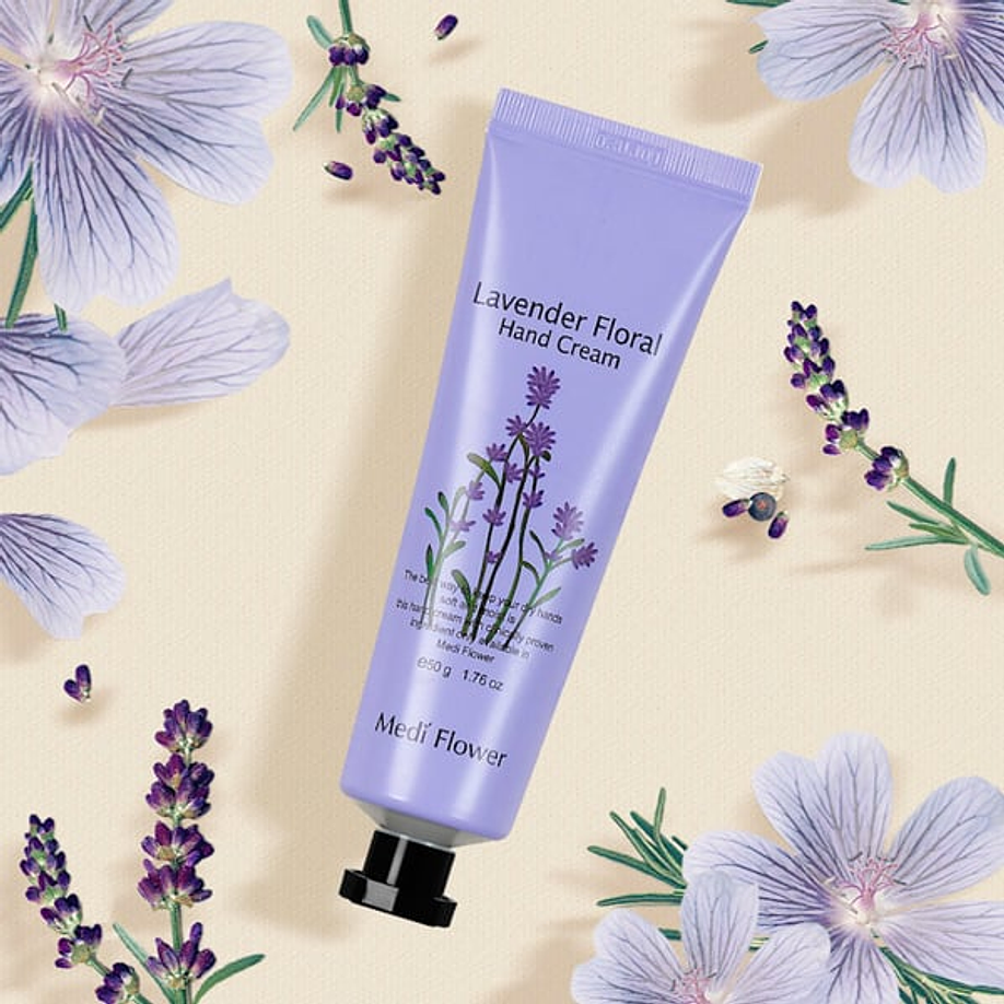 Hand Cream (Mediflower) - 50ml Cremas de manos hidratantes florales 8