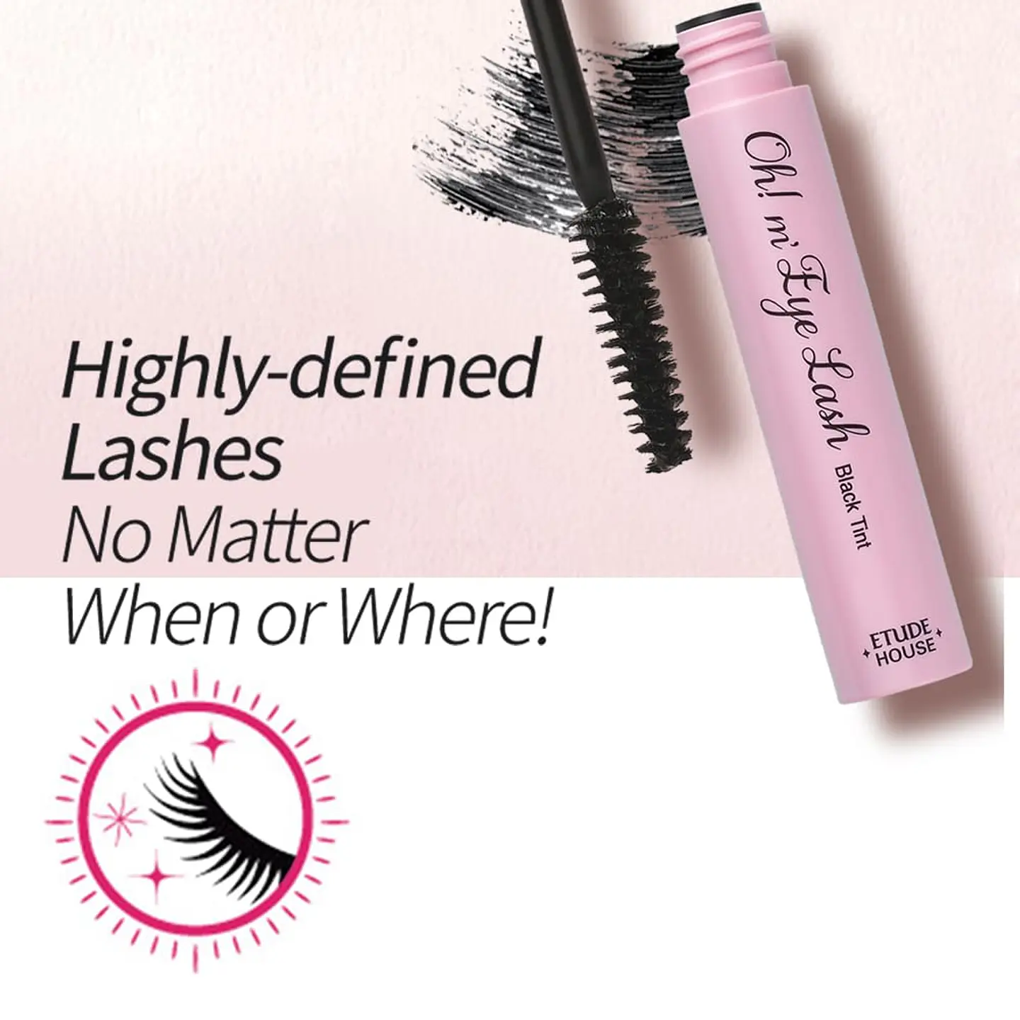 Oh m'Eye Lash Black Tint (Etude House) - Másara de pestañas  2