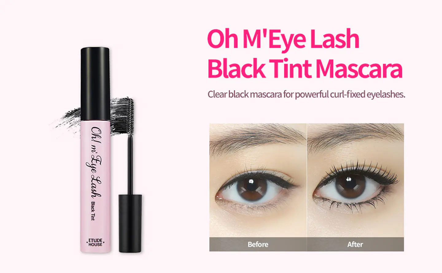 Oh m'Eye Lash Black Tint (Etude House) - Másara de pestañas  1