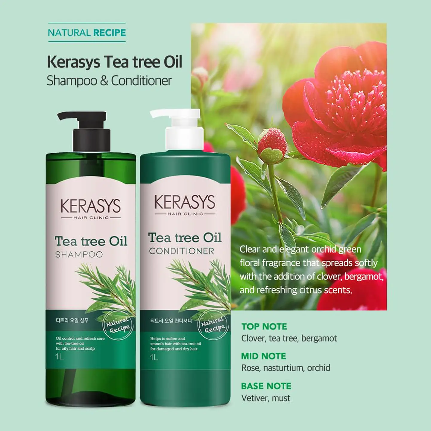 Tea Tree Shampoo o Acondicionador (Kerasys) - Cabellos grasos 5