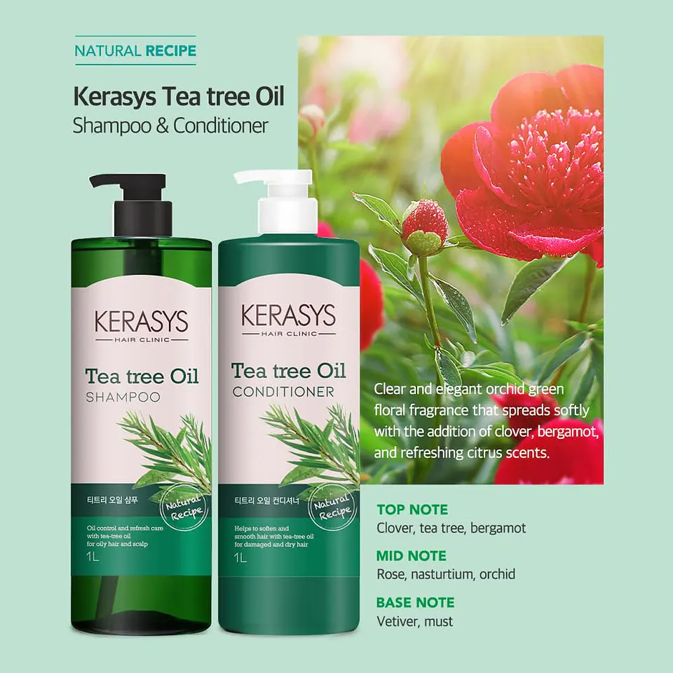 Tea Tree Shampoo o Acondicionador (Kerasys) - Cabellos grasos 5