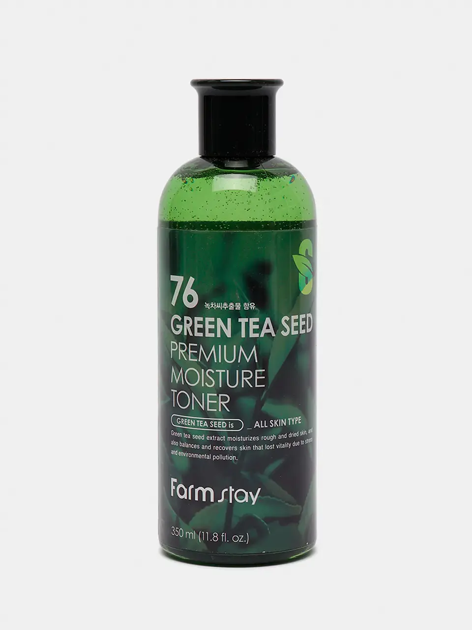 76 Green Tea Seed Premuim Moisture Toner (Farm Stay) - 300 ml Tónico de té verde, con centella asiática, manzanilla y aloe vera   8