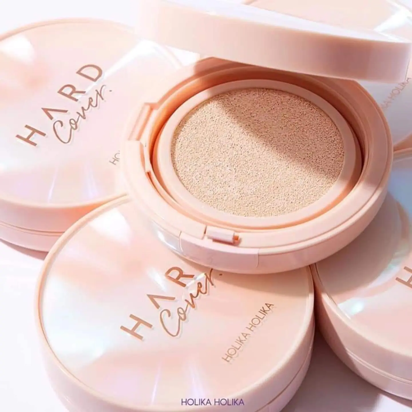 Hard Cover Perfect Cushion EX SPF50+ PA++++ (Holika Holika)  - 14gr + 14 gr (repuesto)  Base tipo cushion de alta cobertura 8