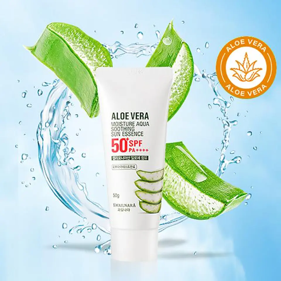 Aloe Vera Moisture Aqua Soothing Sun Essence SPF50+ PA++++ (Kwailnara) - 50ml  2