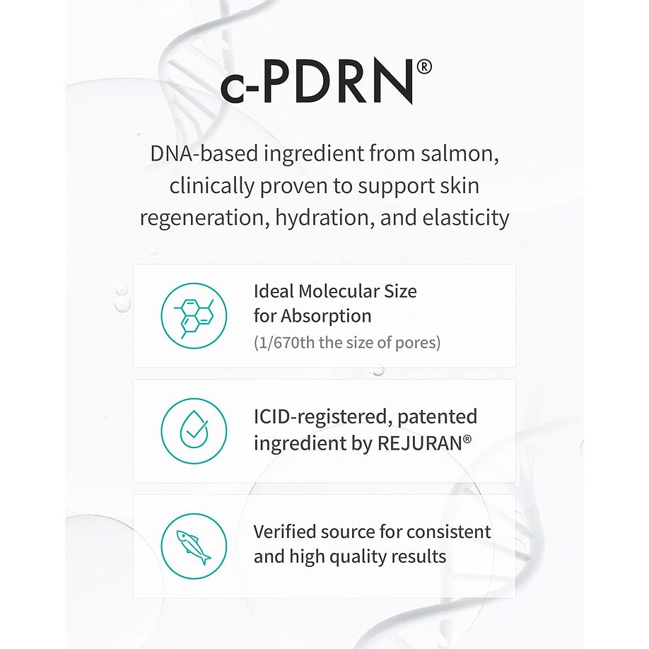 Nutritive Cream c-PDRN 0.2% (Rejuran) - 50ml Crema antiedad con ADN de salmón  4