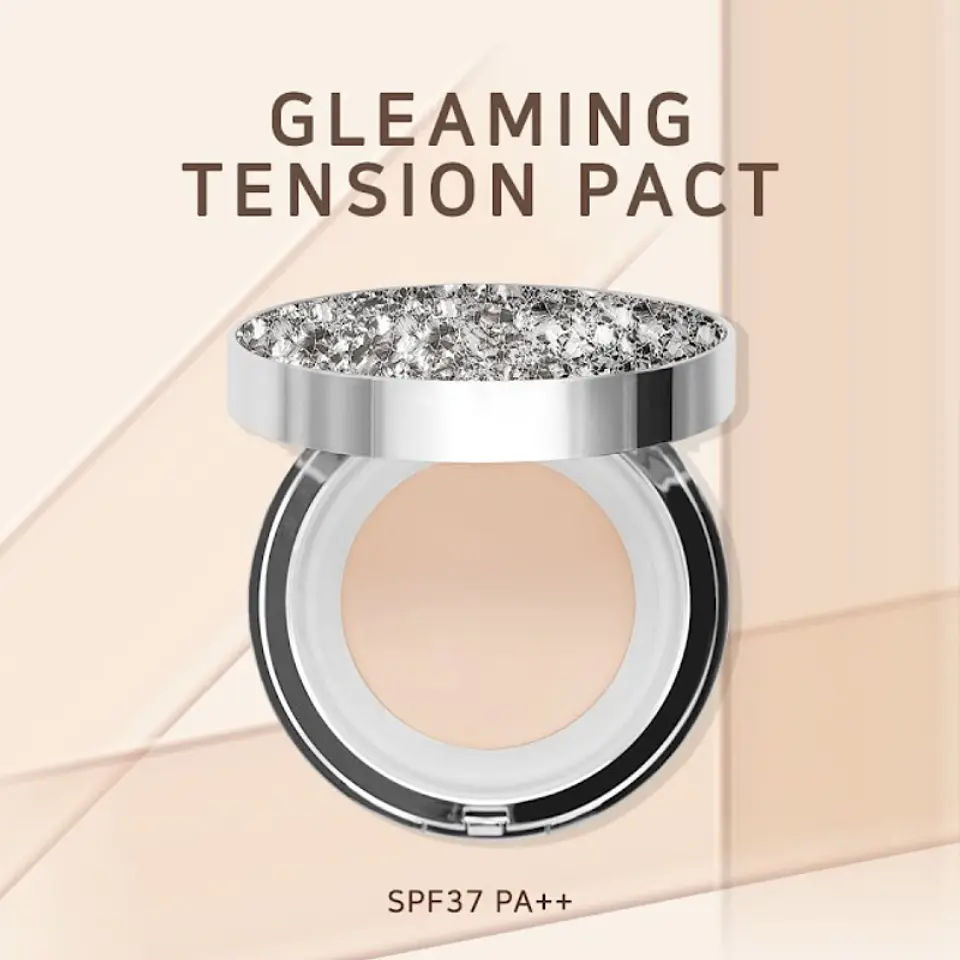 Gleaming Tension Pact (2aN) -13gr Base de maquilaje cushion alta cobertura 8