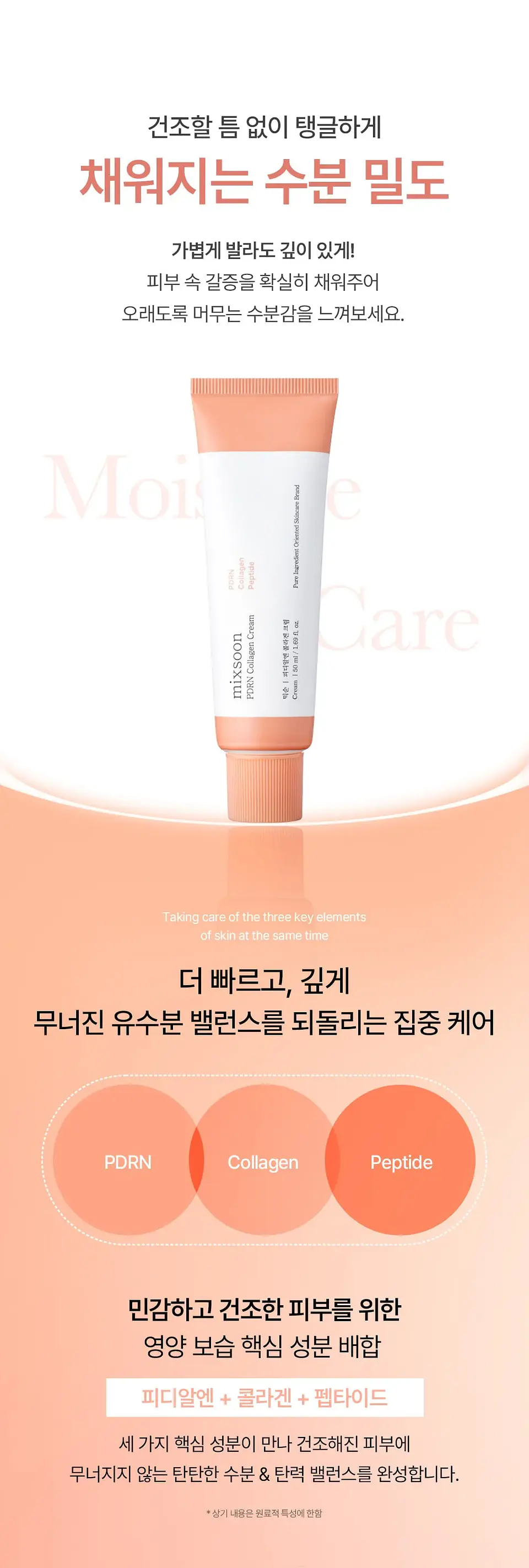 PDRN Collagen Cream (Mixsoon)  - 50ml Crema antiedad con PDRN y colágeno 4