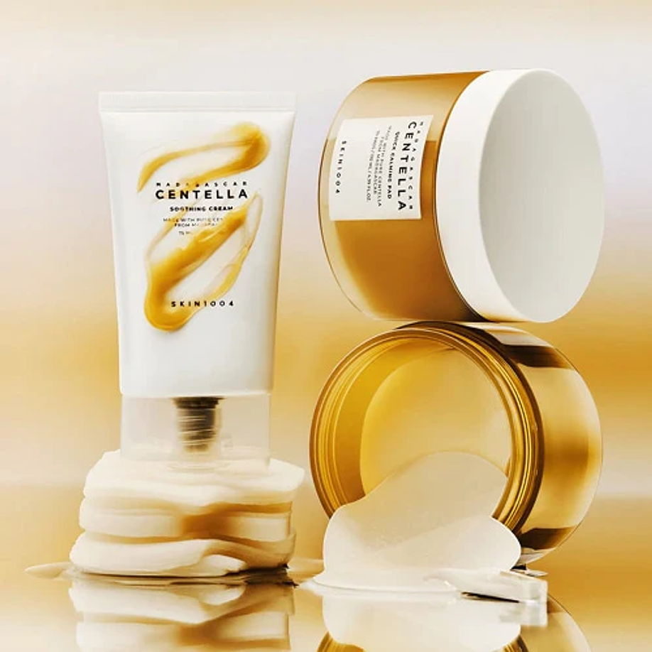 Quick Calming Duo (SKIN1004) - Set de Madascar Centella Soothing Cream 75ml + Quick Calming Pad 70 unidades 5