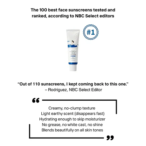 Birch Moisturizing Sunscreen UVLock SPF 45+ (Roundlab) -50ml