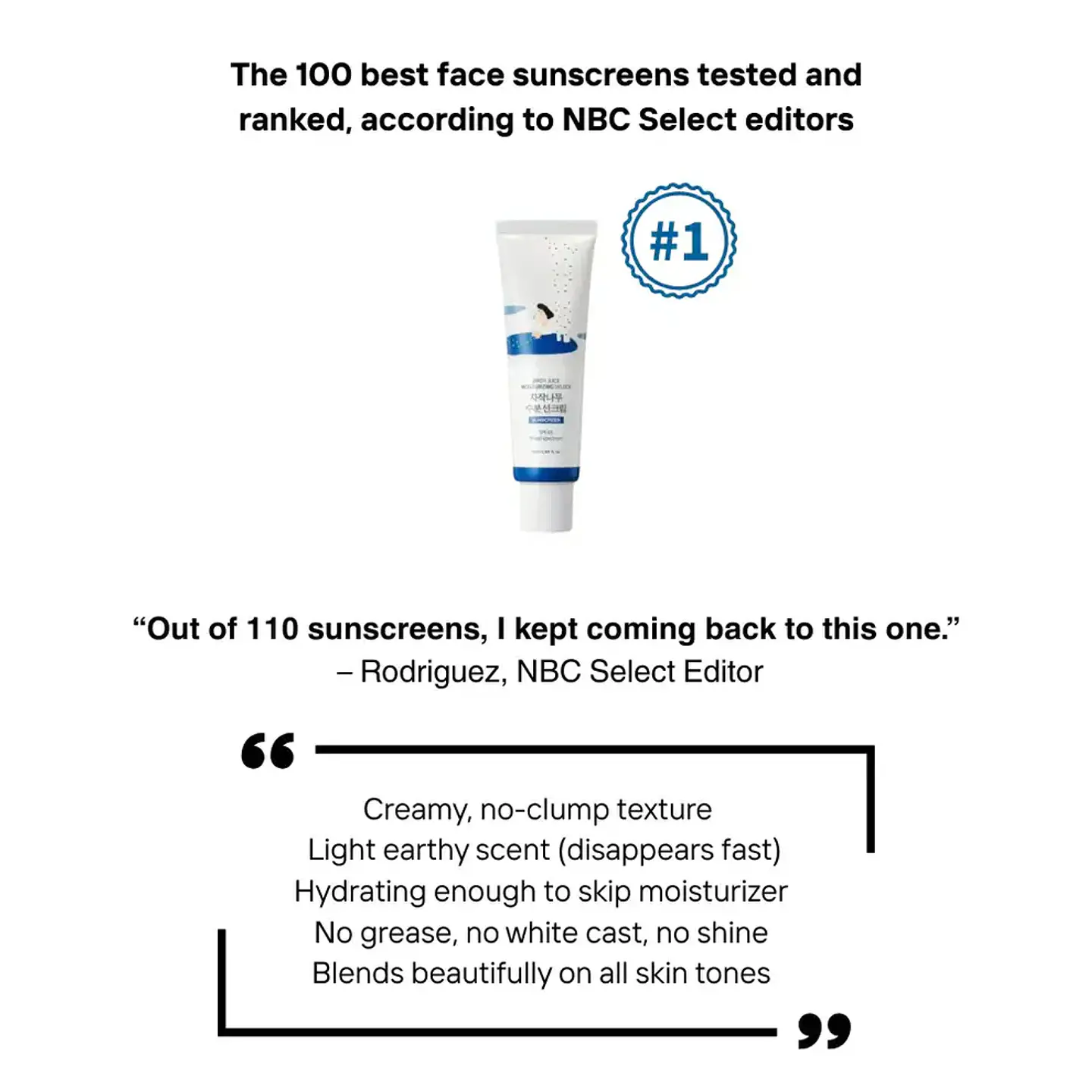 Birch Moisturizing Sunscreen UVLock SPF 45+ (Roundlab) -50ml 2