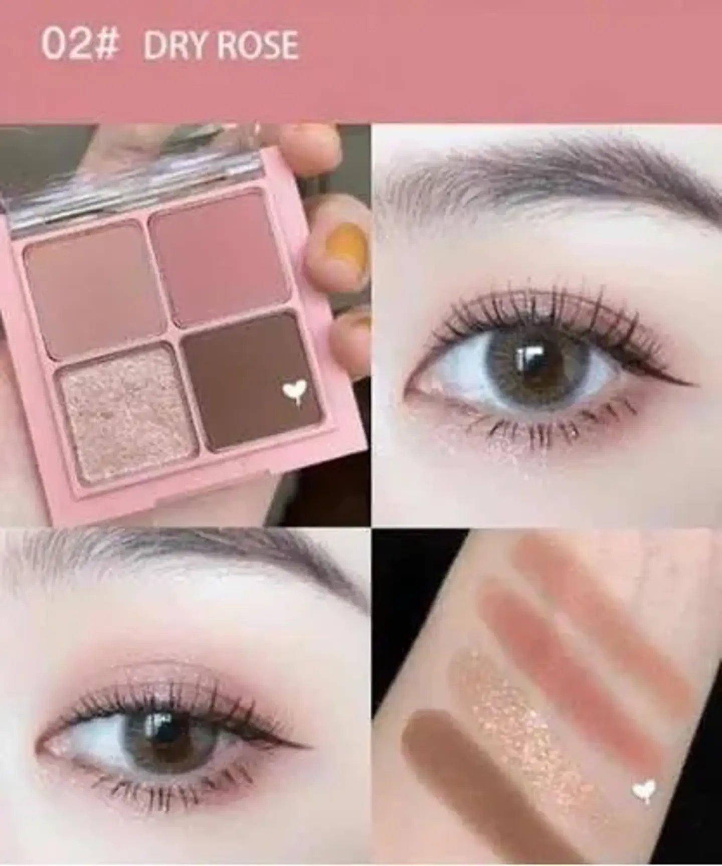Better Than Eyes (ROM&ND) #02 Dry Rose - Paleta de Sombras 2