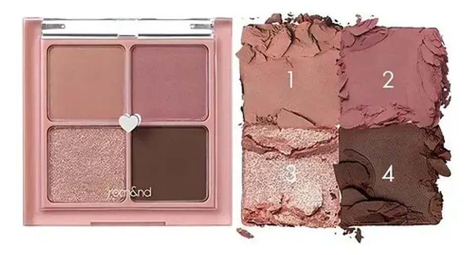 Better Than Eyes (ROM&ND) #02 Dry Rose - Paleta de Sombras 3