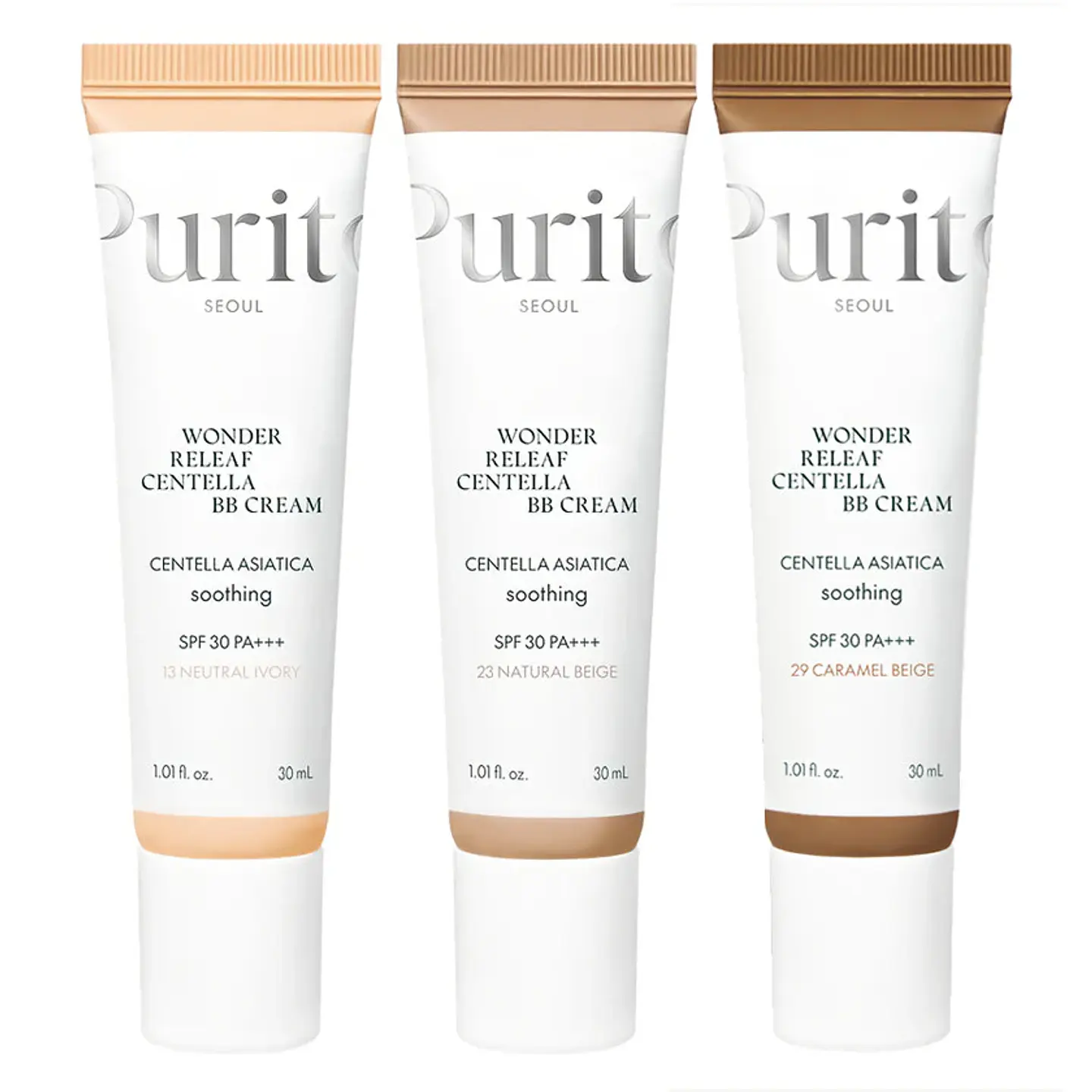 Wonder Releaf Centella BB Cream (Purito) - 30ml Bb cream con centella asiática pieles sensibles 1